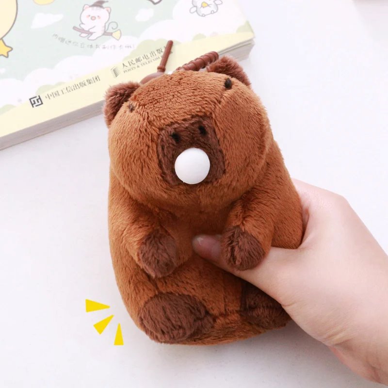 kawaiies-softtoys-plushies-kawaii-plush-Capybara Keychain Pendant Plush Soft toy