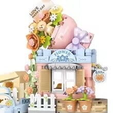 kawaiies-softtoys-plushies-kawaii-plush-Cat Taiyaki Flower Cafes Foldable Micro Building Set Collection Build it