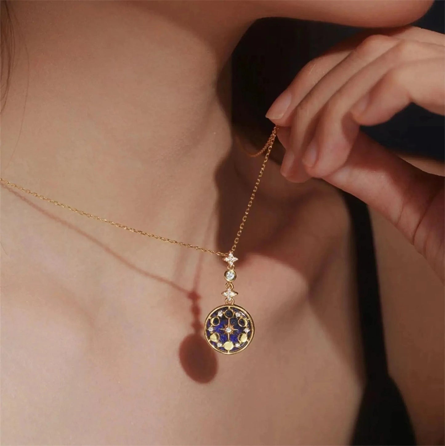 kawaiies-softtoys-plushies-kawaii-plush-Celestial Galaxy Gold Necklace Jewelry