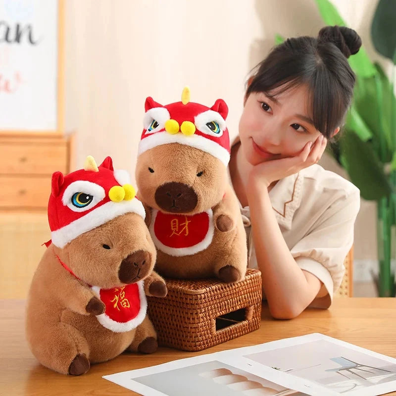 kawaiies-softtoys-plushies-kawaii-plush-Christmas New Year Baby Capybara Plushies Soft toy