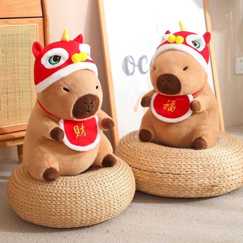 kawaiies-softtoys-plushies-kawaii-plush-Christmas New Year Baby Capybara Plushies Soft toy