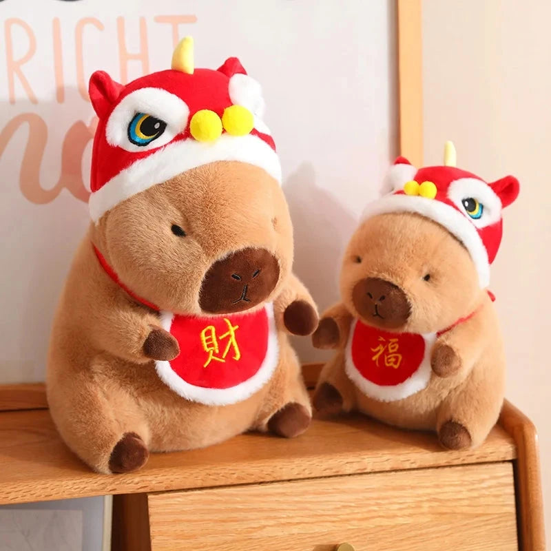 kawaiies-softtoys-plushies-kawaii-plush-Christmas New Year Baby Capybara Plushies Soft toy