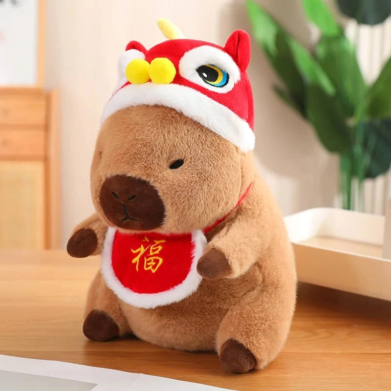 kawaiies-softtoys-plushies-kawaii-plush-Christmas New Year Baby Capybara Plushies Soft toy Chinese New Year 1 20cm