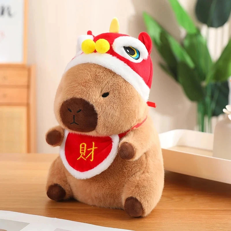 kawaiies-softtoys-plushies-kawaii-plush-Christmas New Year Baby Capybara Plushies Soft toy Chinese New Year 2 20cm