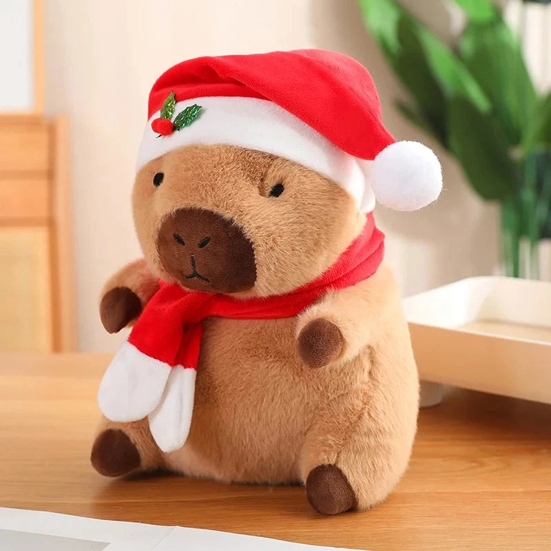kawaiies-softtoys-plushies-kawaii-plush-Christmas New Year Baby Capybara Plushies Soft toy Christmas 20cm