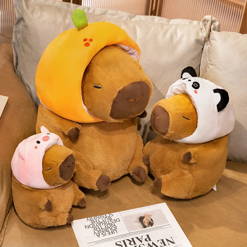 kawaiies-softtoys-plushies-kawaii-plush-Chunky Kawaii Capybara Plush with Hat Soft toy