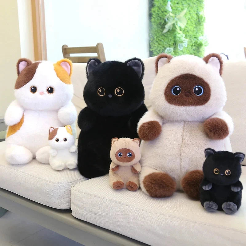 kawaiies-softtoys-plushies-kawaii-plush-Churu, Boba & Mocca The Snuggly Cat Plush Squad Soft toy
