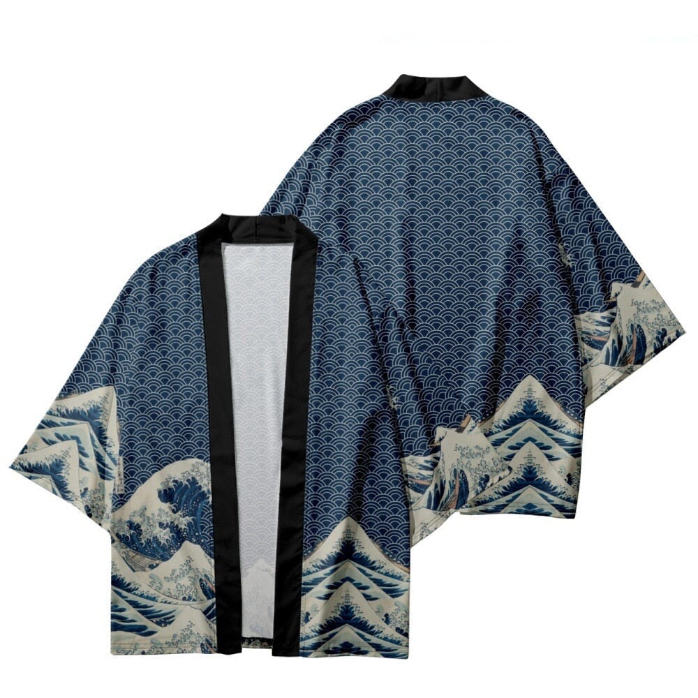 kawaiies-softtoys-plushies-kawaii-plush-Classic Japanese Kanagawa Wave Unisex Kimono Kimono S