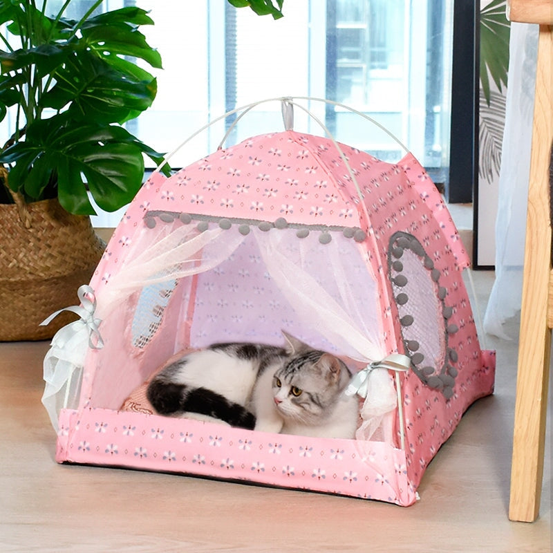 kawaiies-softtoys-plushies-kawaii-plush-Cool Breezy Tent Cat Bed Pet Beds
