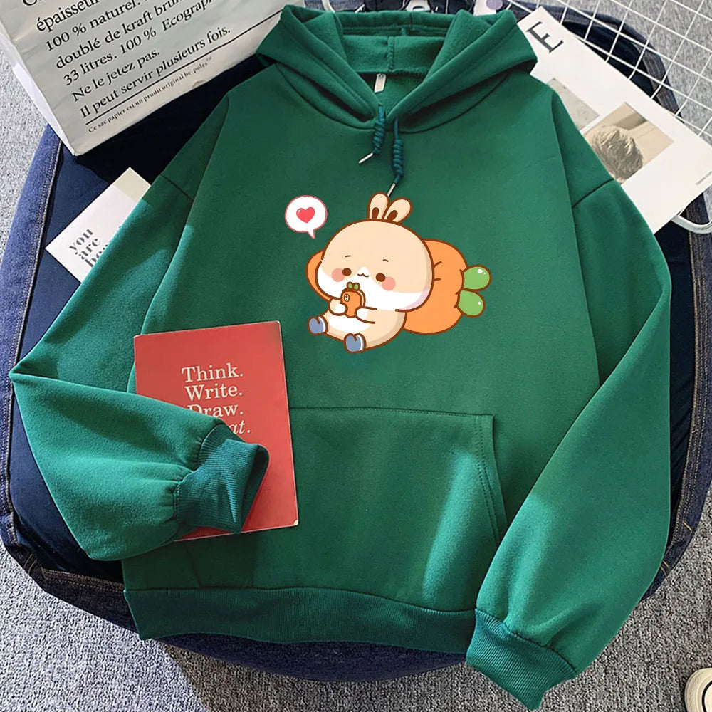 kawaiies-softtoys-plushies-kawaii-plush-Cream Bunny Carrot Mobile Unisex Hoodies Apparel Green XXXL