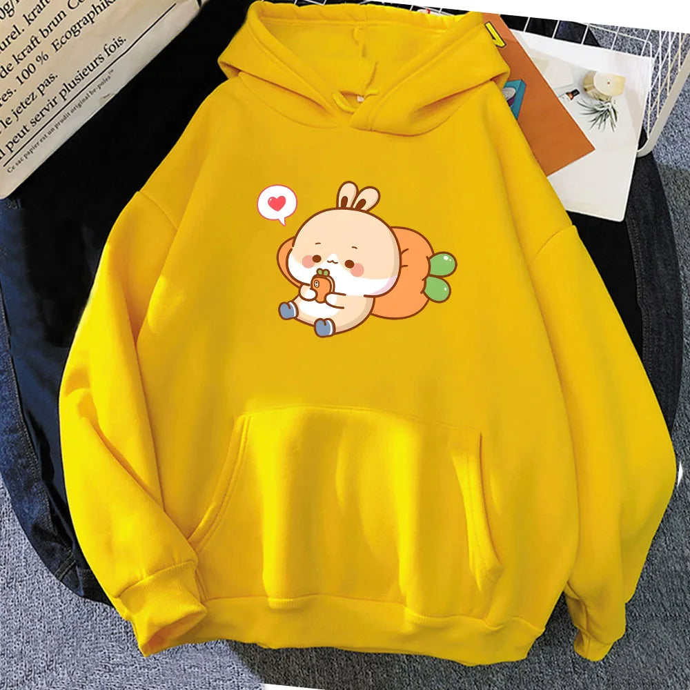 kawaiies-softtoys-plushies-kawaii-plush-Cream Bunny Carrot Mobile Unisex Hoodies Apparel Yellow XXXL