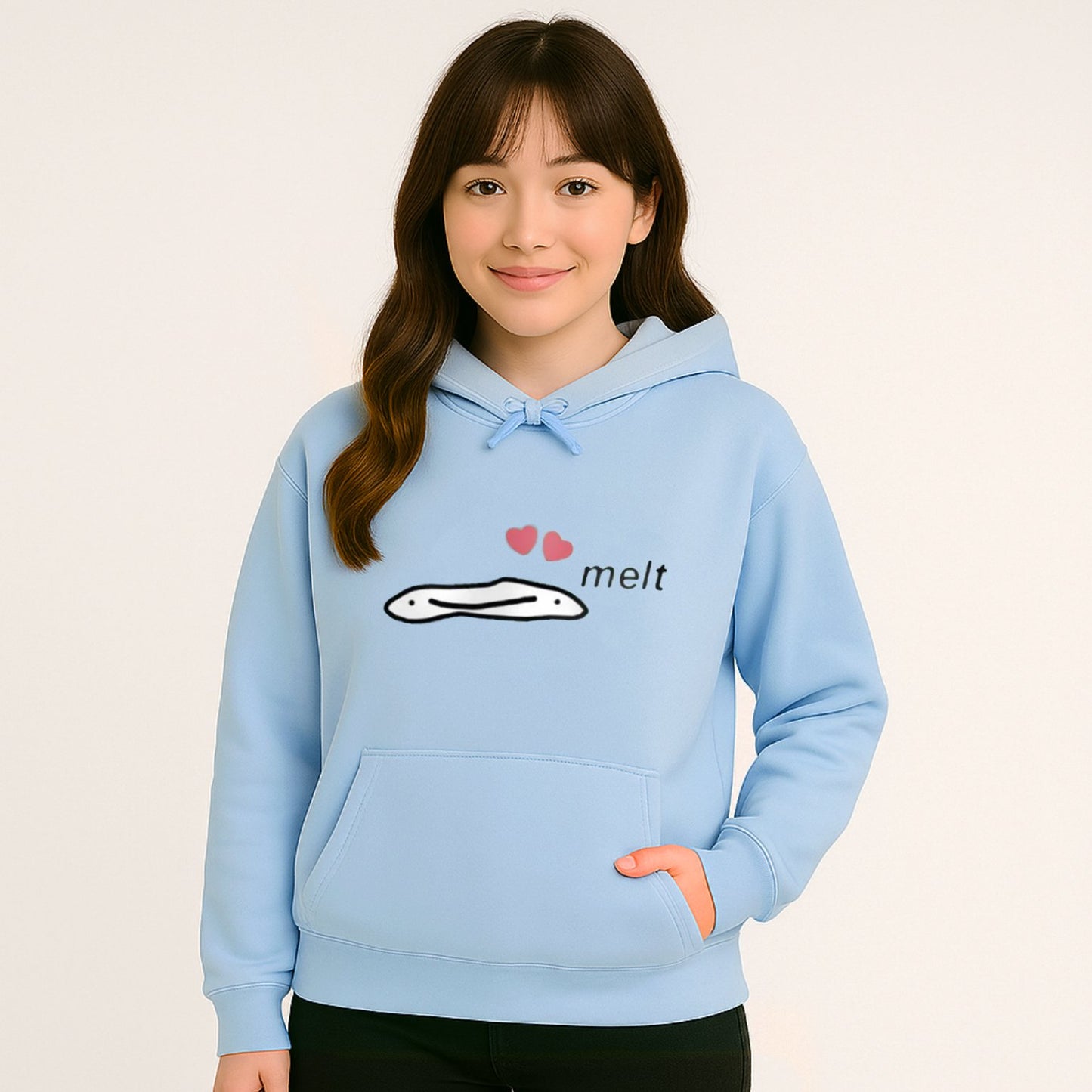 kawaiies-softtoys-plushies-kawaii-plush-Cute Anime Melting Heart Hoodie Hoodies Blue XS
