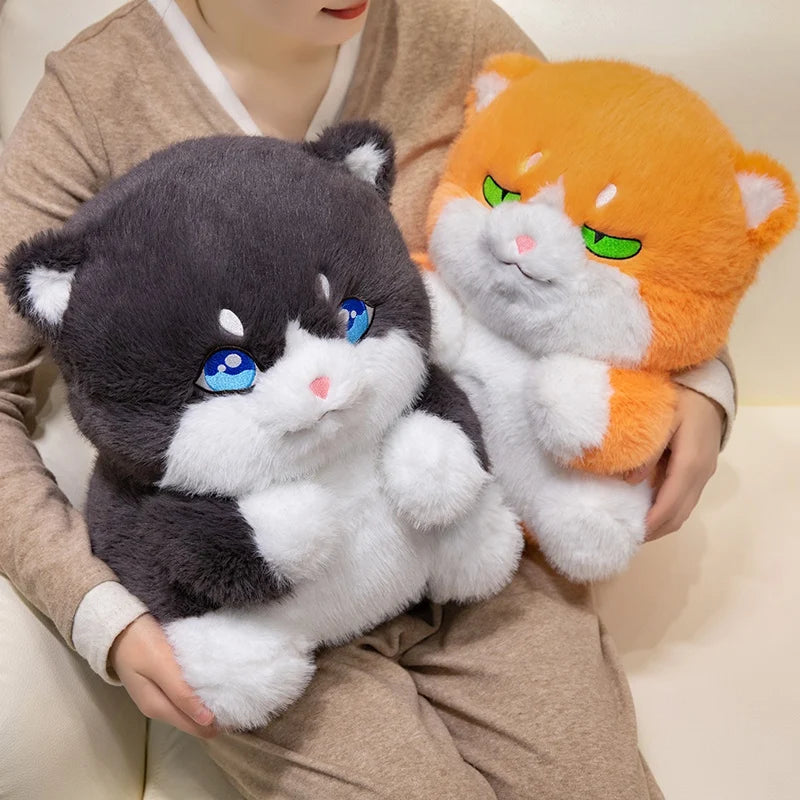 kawaiies-softtoys-plushies-kawaii-plush-Cute Chubby Gray Ginger Cat Plushies Soft toy