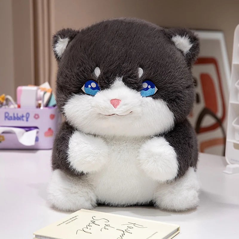 kawaiies-softtoys-plushies-kawaii-plush-Cute Chubby Gray Ginger Cat Plushies Soft toy Gray