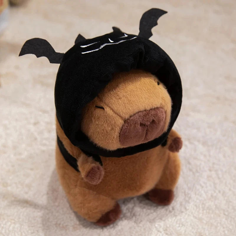 kawaiies-softtoys-plushies-kawaii-plush-Cute Halloween Pumpkin Hat Bat Capybara Plush Soft toy