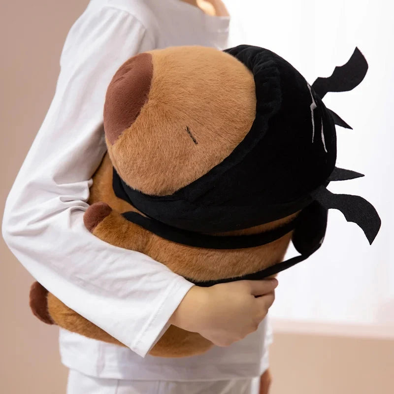 kawaiies-softtoys-plushies-kawaii-plush-Cute Halloween Pumpkin Hat Bat Capybara Plush Soft toy
