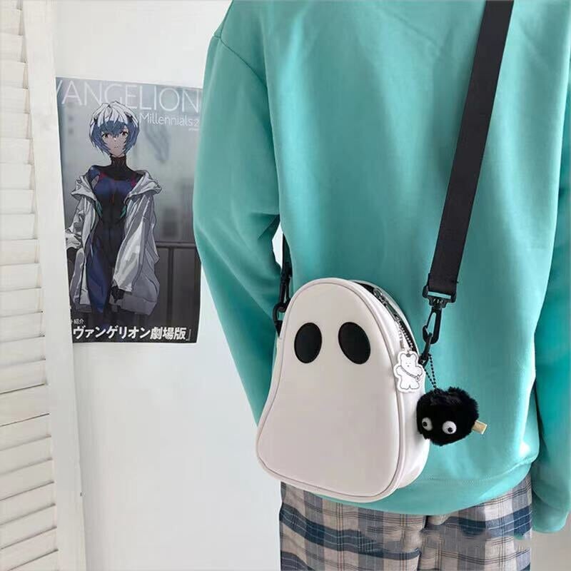 kawaiies-softtoys-plushies-kawaii-plush-Cute Round Ghost Bag | NEW Apparel