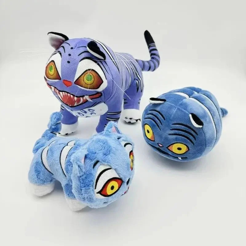 kawaiies-softtoys-plushies-kawaii-plush-Demon Hunter Blue Tiger & Crow Plushies Soft toy Set of 3