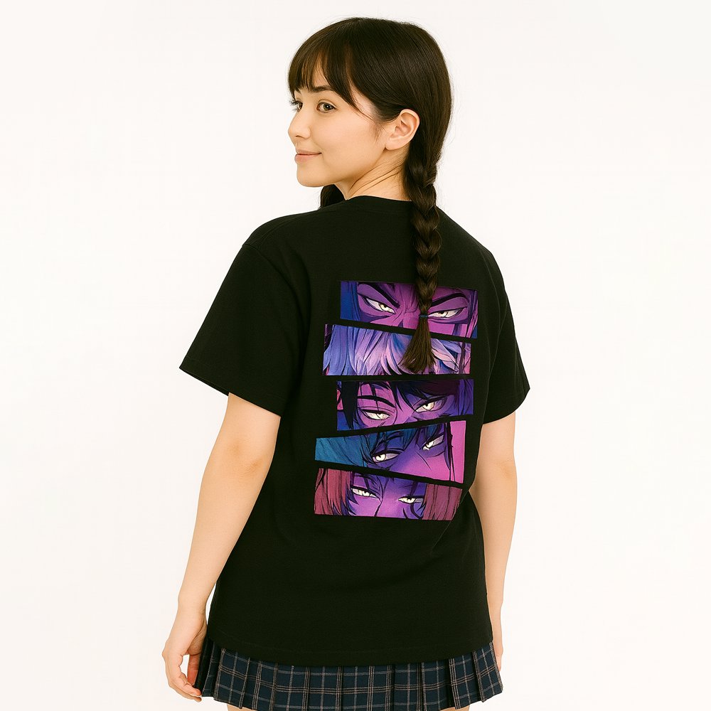 kawaiies-softtoys-plushies-kawaii-plush-Demon Hunters Saja Boys Manga Split Unisex Tee Apparel