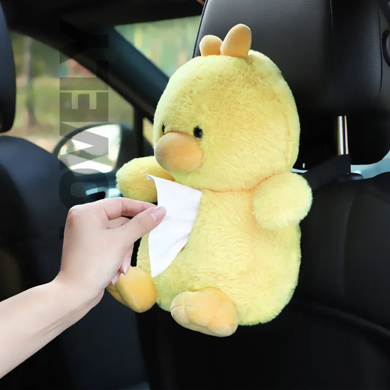 kawaiies-softtoys-plushies-kawaii-plush-Duck and Bear Car Plush Tissue Box Cover Car