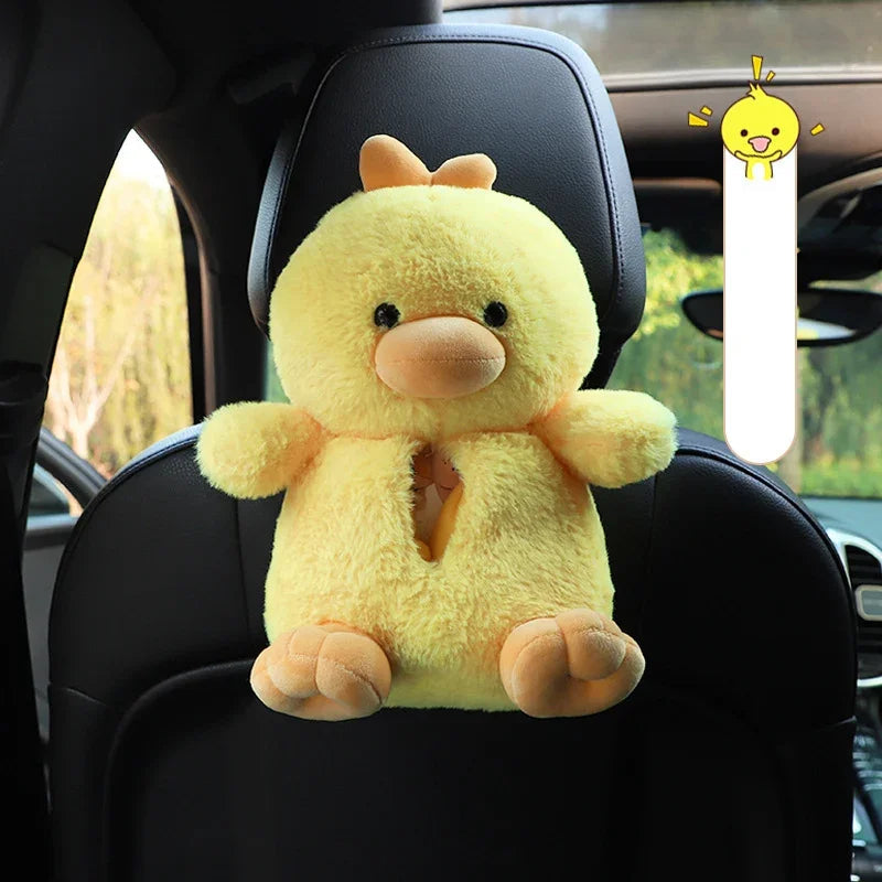 kawaiies-softtoys-plushies-kawaii-plush-Duck and Bear Car Plush Tissue Box Cover Car