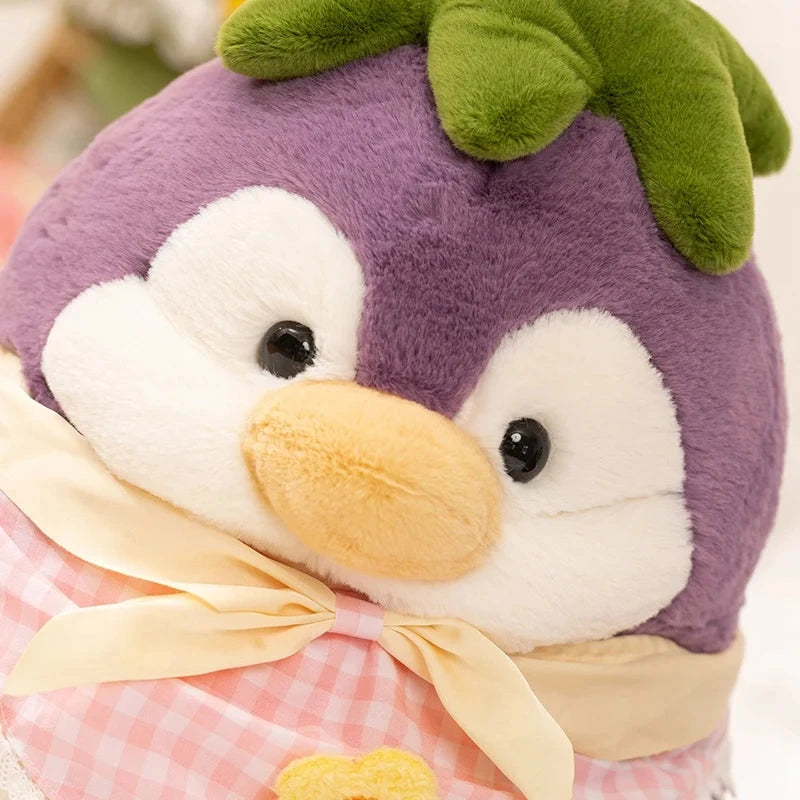 kawaiies-softtoys-plushies-kawaii-plush-Eggplant Purple Penguin Plushie Soft toy