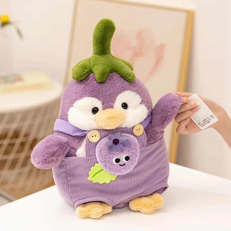 kawaiies-softtoys-plushies-kawaii-plush-Eggplant Purple Penguin Plushie Soft toy