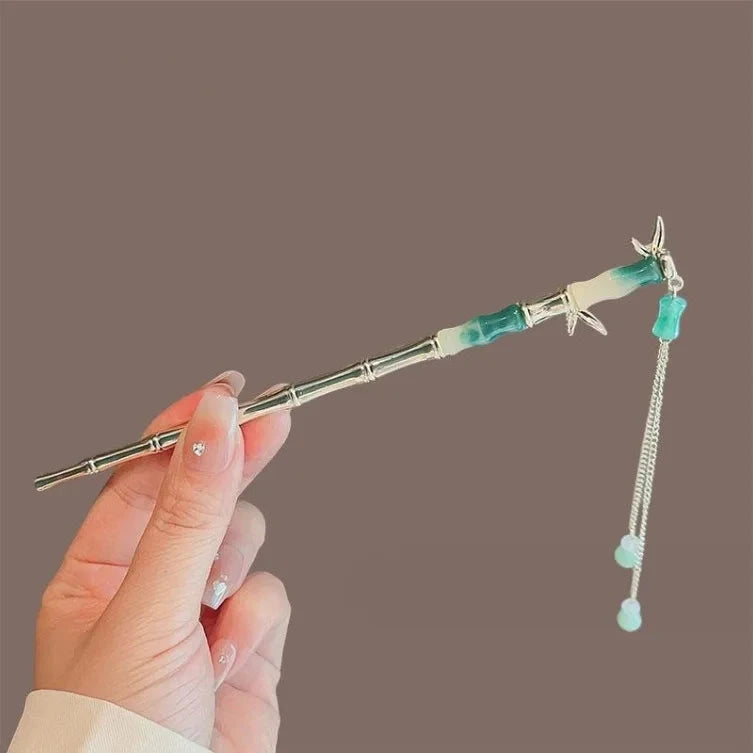 kawaiies-softtoys-plushies-kawaii-plush-Elegant Bamboo Flower Chinese Style Hair Pin Accessories Bamboo Gold