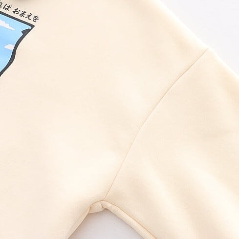 kawaiies-softtoys-plushies-kawaii-plush-Farewell Bunny Polo Sweatshirt Sweatshirt