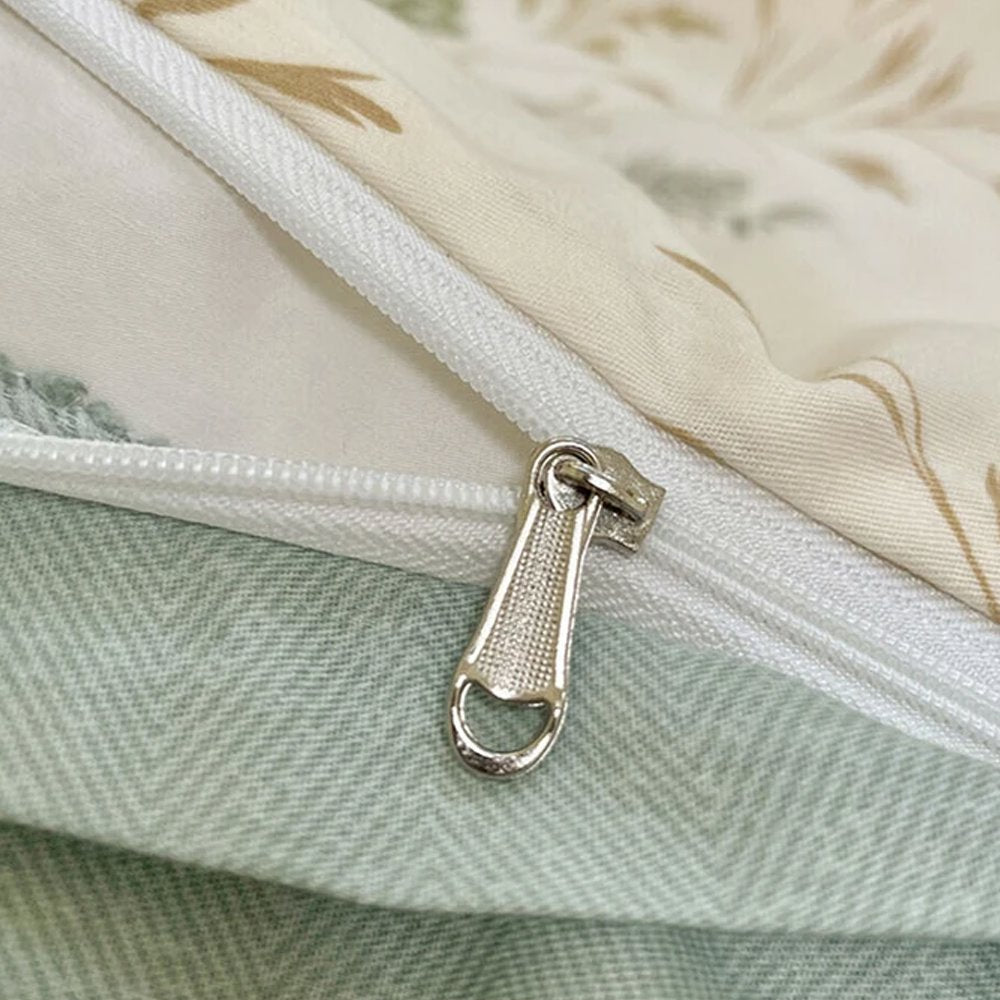 kawaiies-softtoys-plushies-kawaii-plush-Floral Sage Green & Cream Botanical Print Bedding Set Home Decor