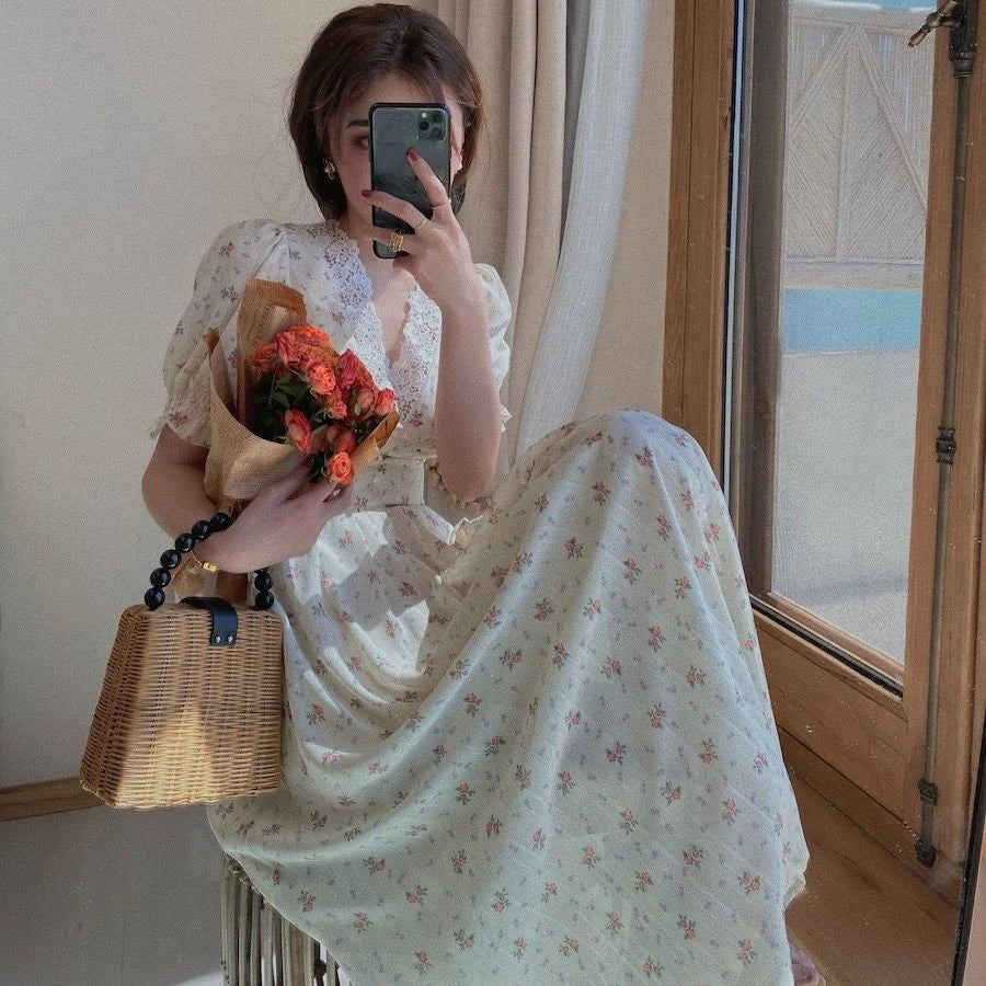 kawaiies-softtoys-plushies-kawaii-plush-Floral Vintage Lace Cottage Dress Apparel