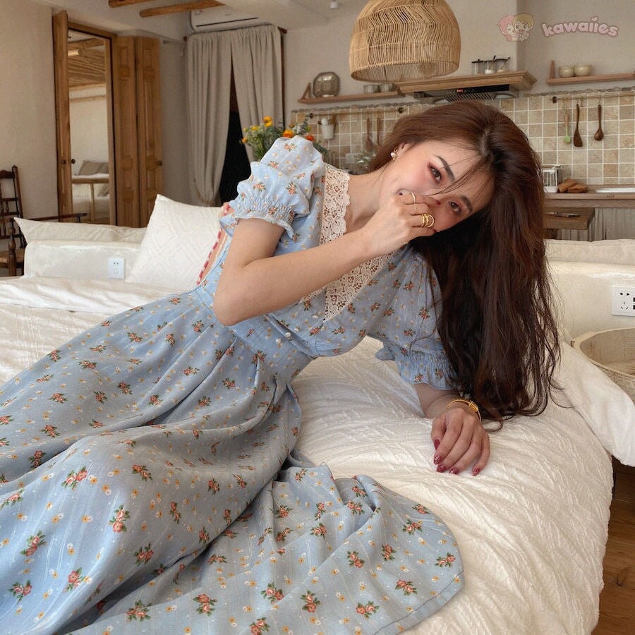 kawaiies-softtoys-plushies-kawaii-plush-Floral Vintage Lace Cottage Dress Apparel