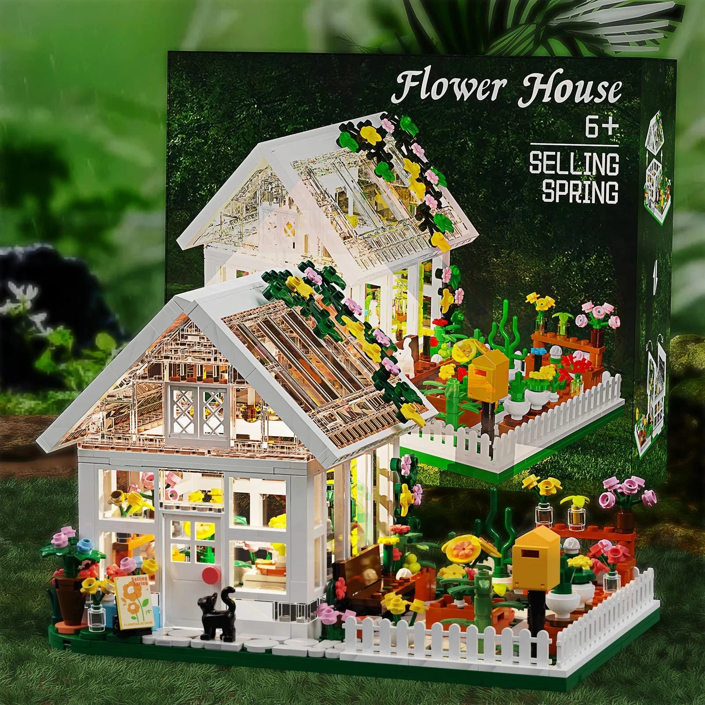 kawaiies-softtoys-plushies-kawaii-plush-Flower Greenhouse Garden Micro Building Set Build it