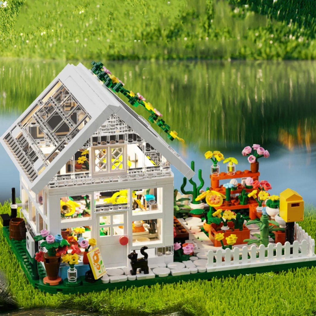 kawaiies-softtoys-plushies-kawaii-plush-Flower Greenhouse Garden Micro Building Set Build it