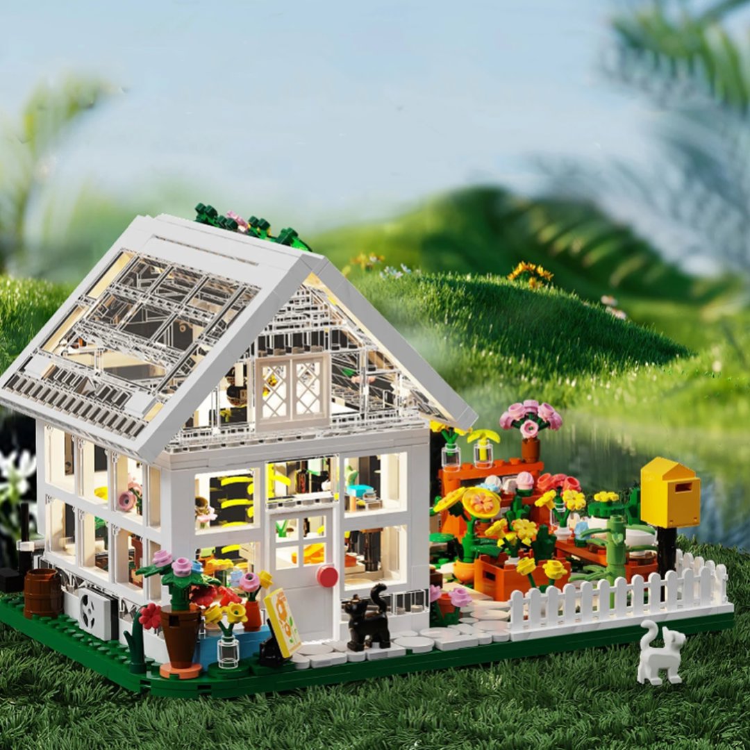 kawaiies-softtoys-plushies-kawaii-plush-Flower Greenhouse Garden Micro Building Set Build it