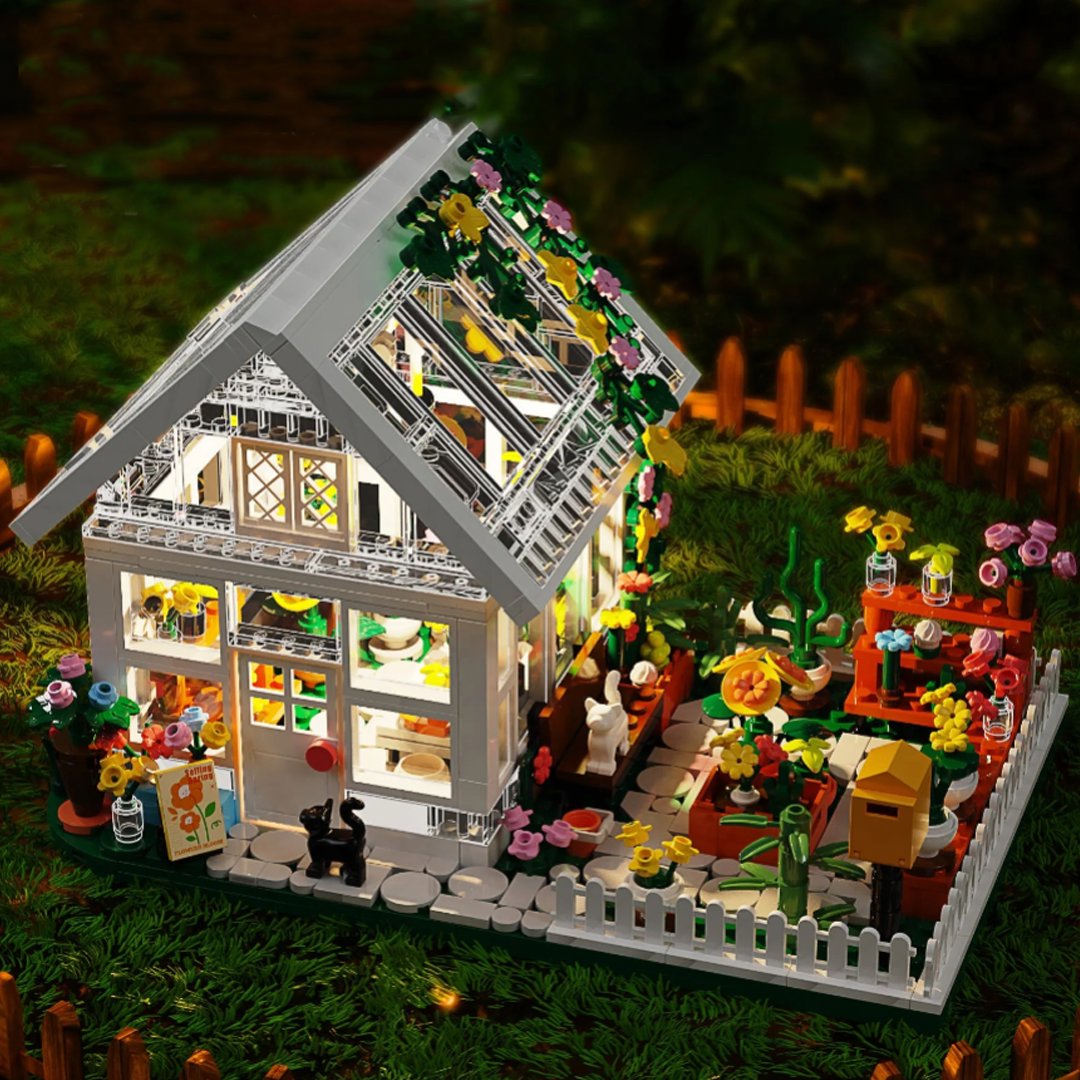 kawaiies-softtoys-plushies-kawaii-plush-Flower Greenhouse Garden Micro Building Set Build it