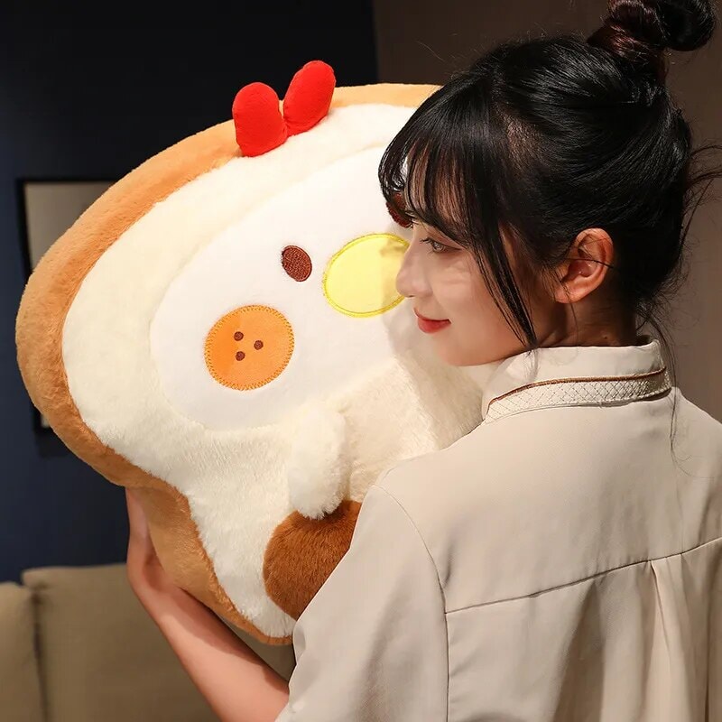 kawaiies-softtoys-plushies-kawaii-plush-Fluffy Bunny Dog Chicken Toastie Bread Plushie Soft toy