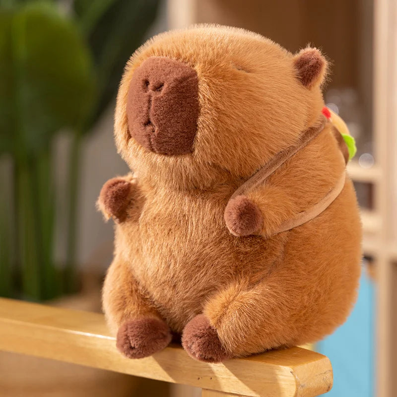 kawaiies-softtoys-plushies-kawaii-plush-Fluffy Capybara Burger Bag Plushies Soft toy