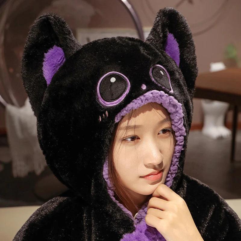 kawaiies-softtoys-plushies-kawaii-plush-Fluffy Capybara Cloak Hooded Blanket Cape Apparel