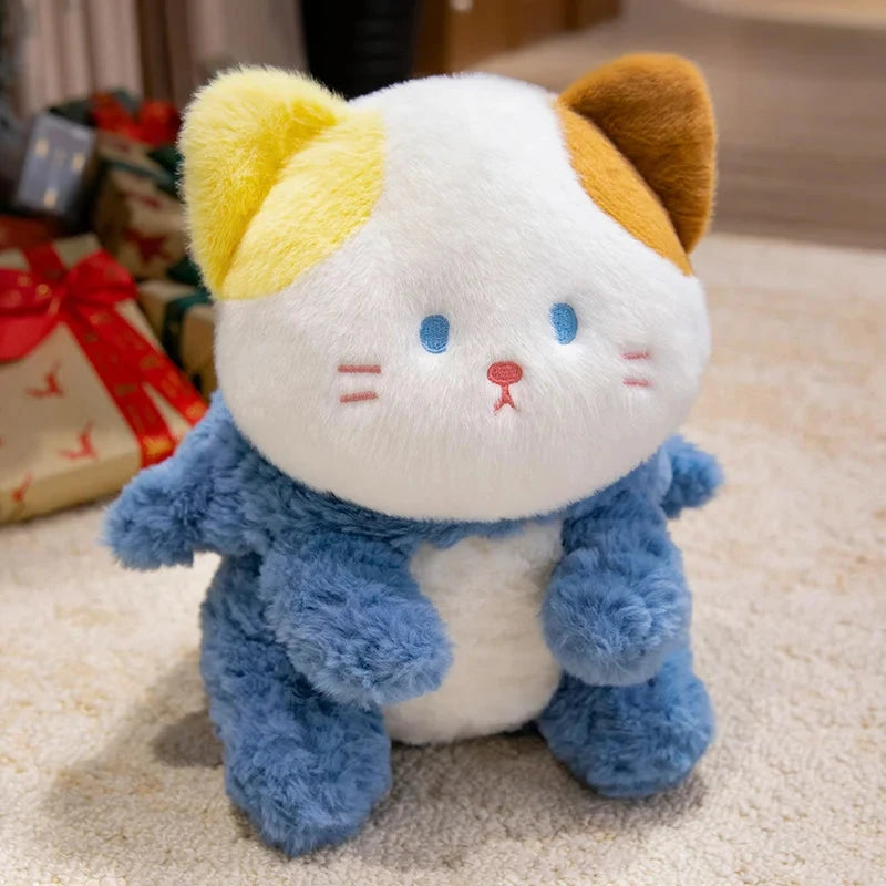 kawaiies-softtoys-plushies-kawaii-plush-Fluffy Dog & Cat in Shark Outfit Plushie Soft toy