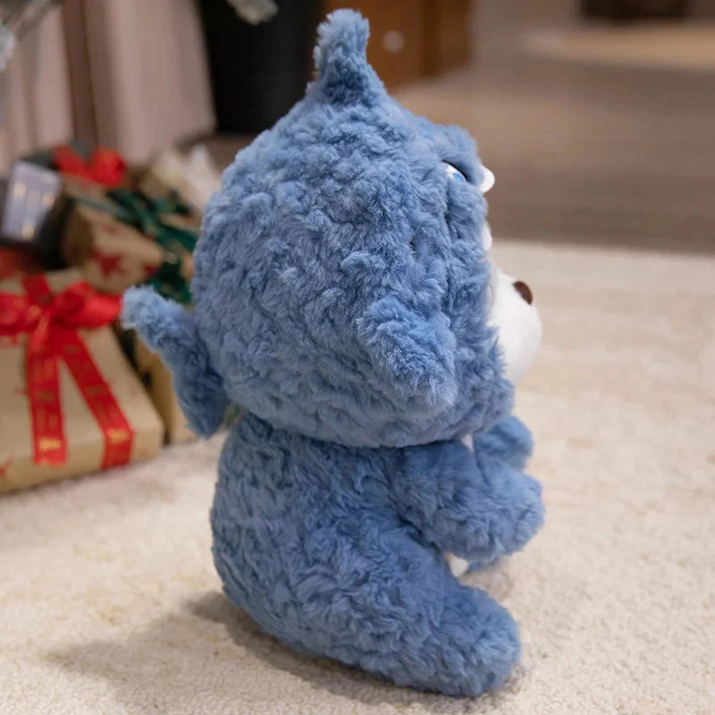 kawaiies-softtoys-plushies-kawaii-plush-Fluffy Dog & Cat in Shark Outfit Plushie Soft toy