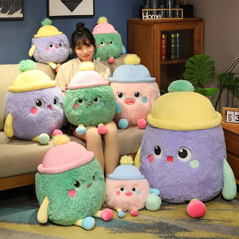 kawaiies-softtoys-plushies-kawaii-plush-Fluffy Monster Milk Bottles Plushie Soft toy
