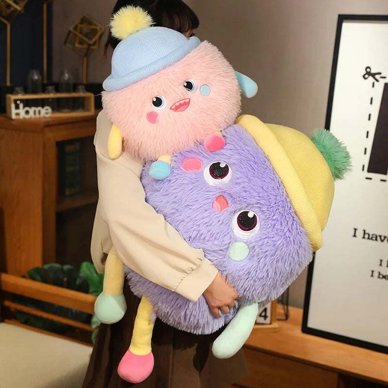 kawaiies-softtoys-plushies-kawaii-plush-Fluffy Monster Milk Bottles Plushie Soft toy