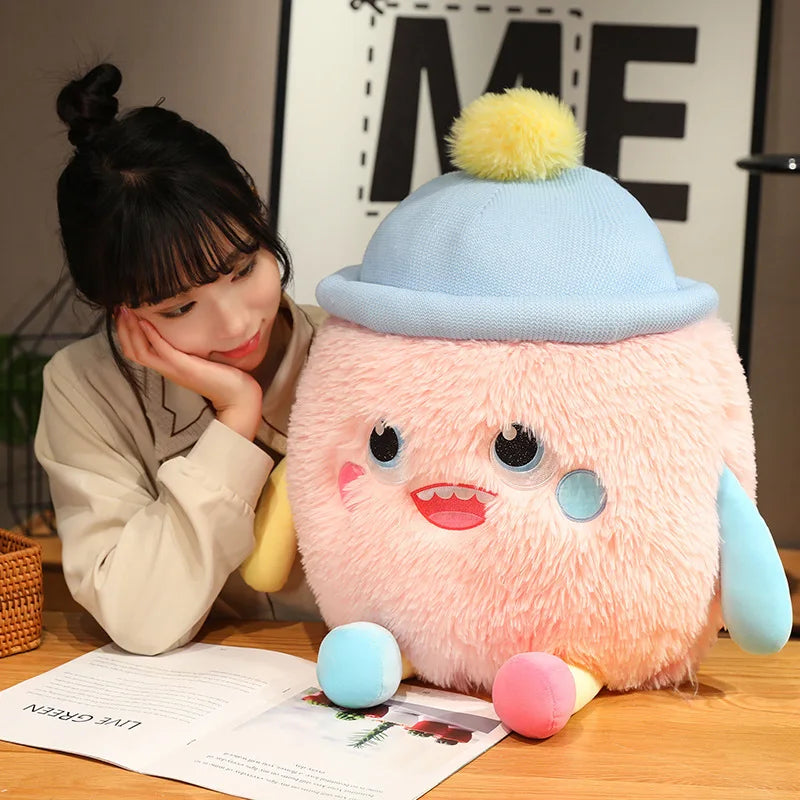 kawaiies-softtoys-plushies-kawaii-plush-Fluffy Monster Milk Bottles Plushie Soft toy