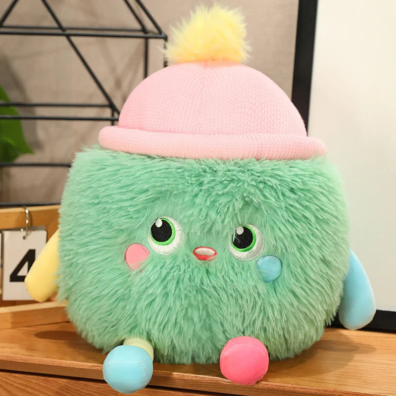 kawaiies-softtoys-plushies-kawaii-plush-Fluffy Monster Milk Bottles Plushie Soft toy Green 16in / 40cm