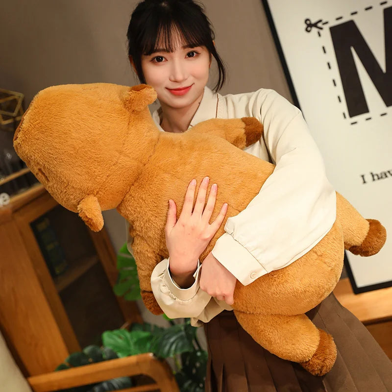 kawaiies-softtoys-plushies-kawaii-plush-Fluffy Sleepy Capybara Plushies Soft toy