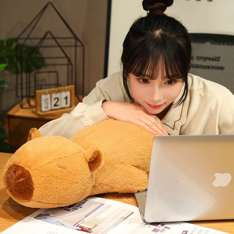 kawaiies-softtoys-plushies-kawaii-plush-Fluffy Sleepy Capybara Plushies Soft toy