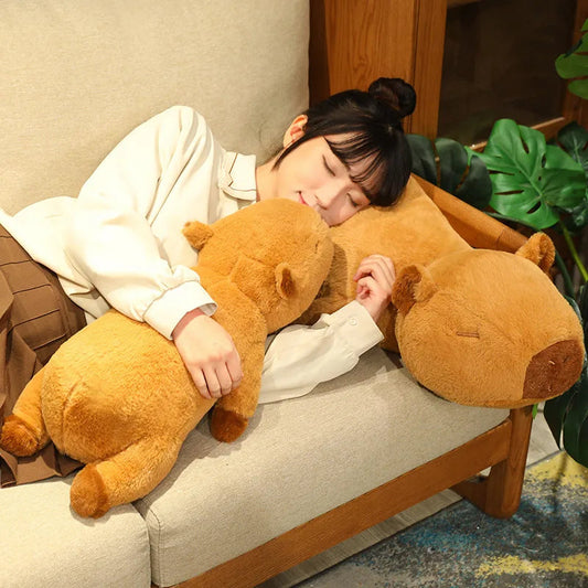 kawaiies-softtoys-plushies-kawaii-plush-Fluffy Sleepy Capybara Plushies Soft toy