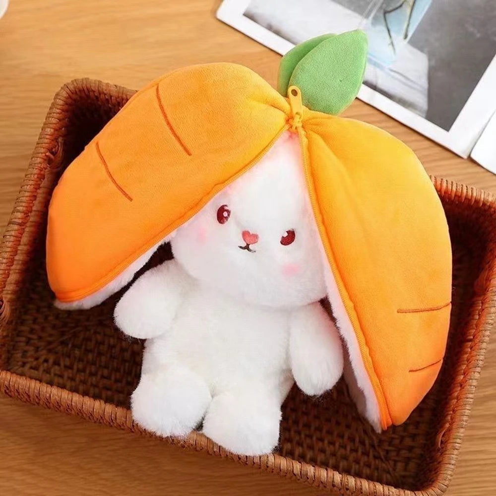 kawaiies-softtoys-plushies-kawaii-plush-Fluffy Strawberry Carrot Bunny Zip Up Plushie Soft toy