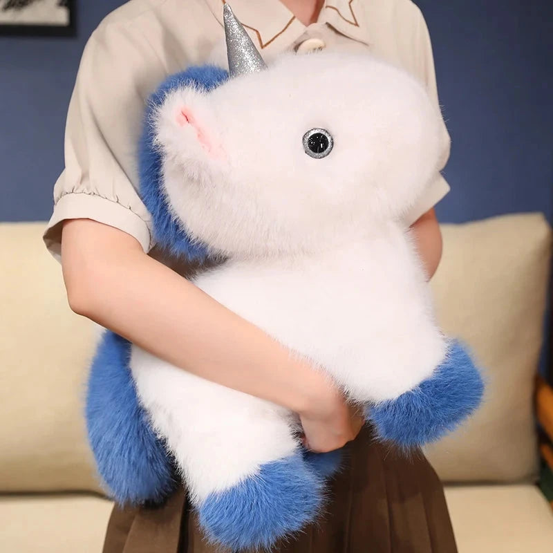 kawaiies-softtoys-plushies-kawaii-plush-Fluffy White Blue Purple Chibi Unicorn Plushie Soft toy